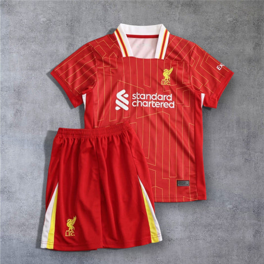 24-25 season Liverpool home Kids kit