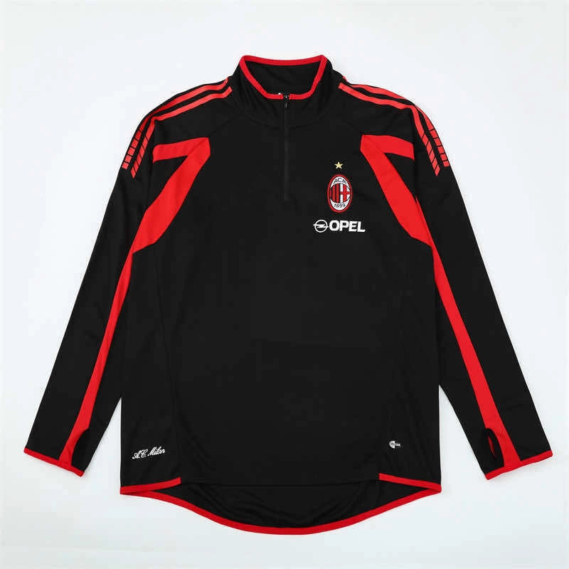 05-06 season A.C. Milan black Half pull training suit