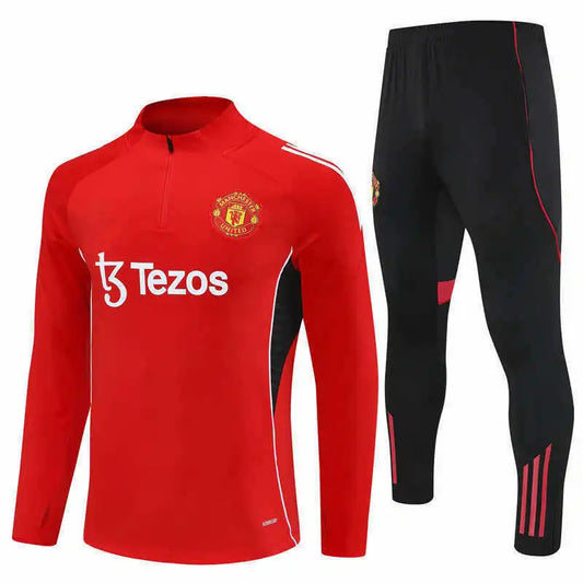25-26 season Manchester United F.C. - Half zip training suit set