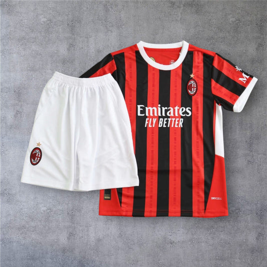 24-25 season A.C. Milan home Kids kit