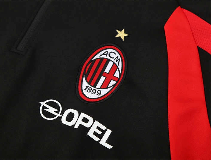 05-06 season A.C. Milan black Half pull training suit