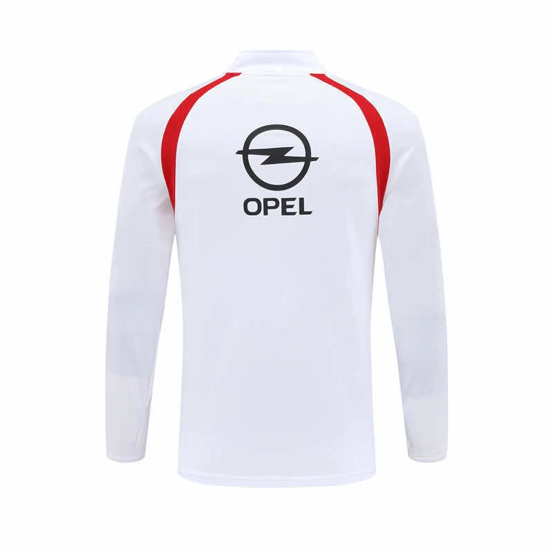 03-04 season A.C. Milan white Half pull training suit