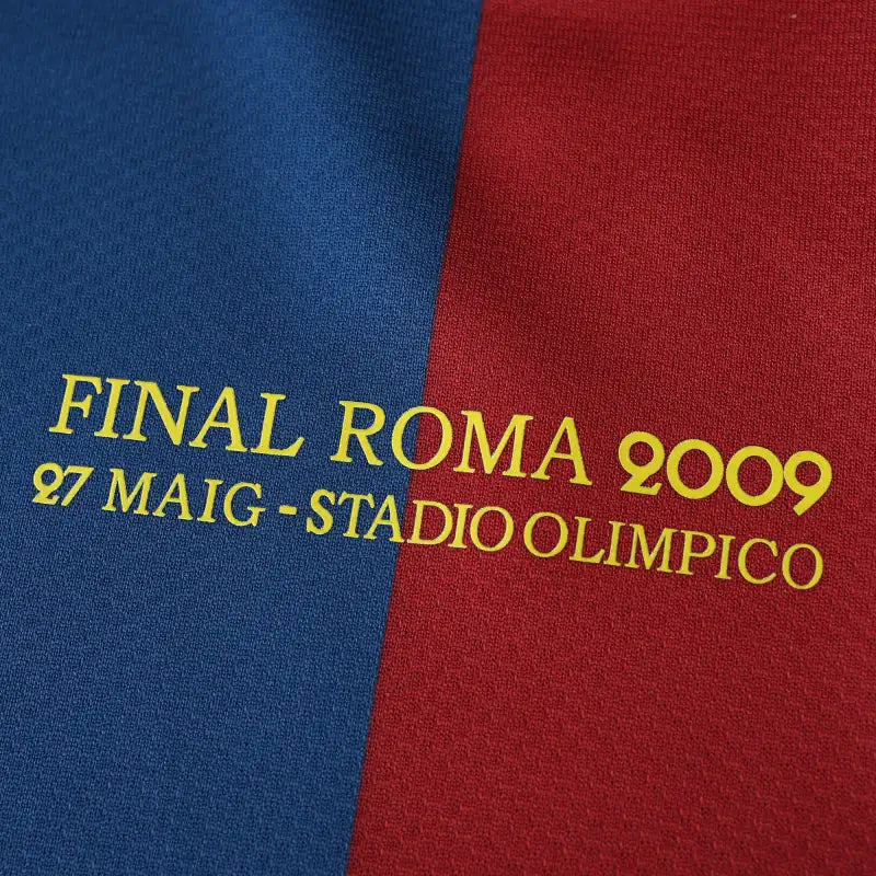 08-09 season Barcelona Home Champions Legue Retrò - Fan version