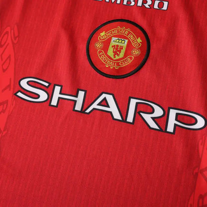 96-97 season Manchester United home Long sleeves Retro - Fan version