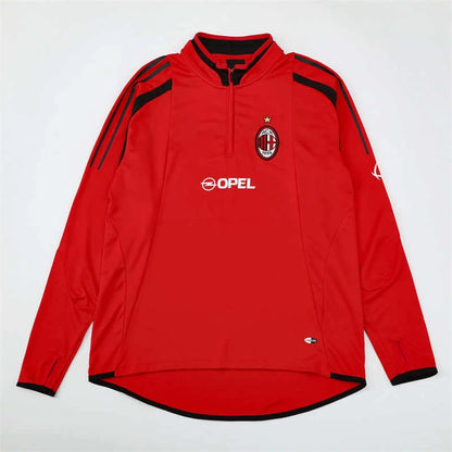 05-06 season A.C. Milan red Half pull training suit