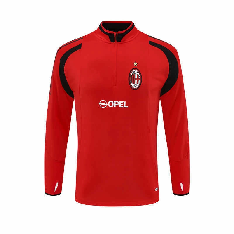 05-06 season A.C. Milan red Half pull training suit