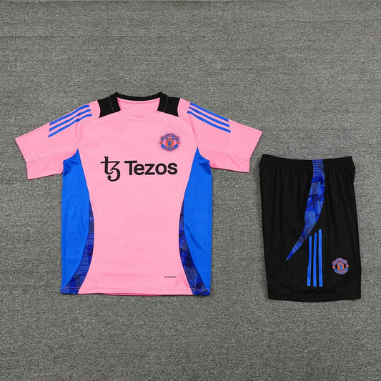 24-25 Manchester United F.C. Training clothes suit Short sleeve - Fan version