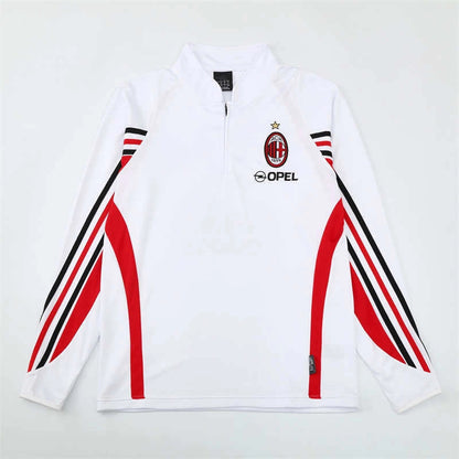 03-04 season A.C. Milan white Half pull training suit