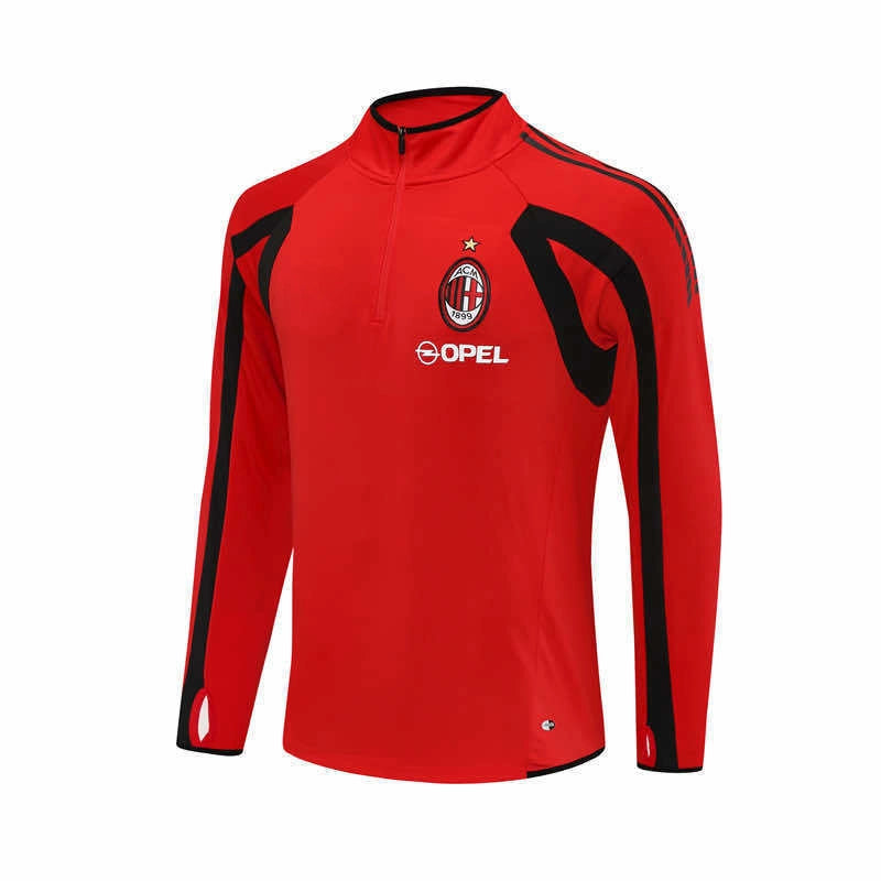 05-06 season A.C. Milan red Half pull training suit