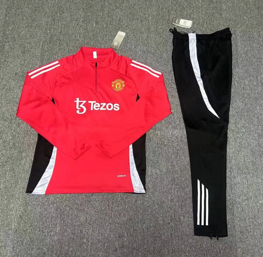 24-25 Manchester United F.C. red Training suit set